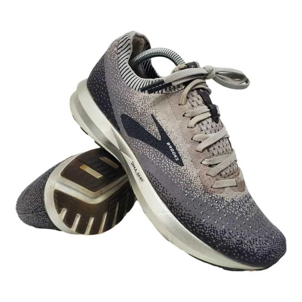 BROOKS Shoes LEVITATE 2 Womens Size 10 Gray Running Sneaker Athletic 1202791B178